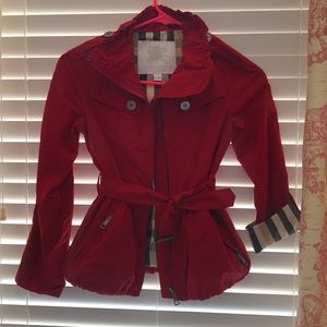 Burberry girl trench coat
